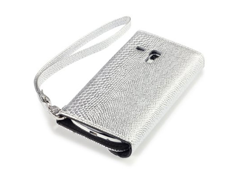 Covert Shiny Snake Wallet Case - Samsung Galaxy S3 mini hoesje