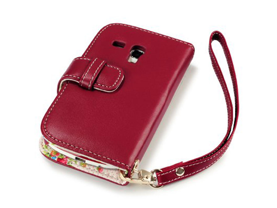 CaseBoutique Flower Wallet Case - Samsung Galaxy S3 Mini hoesje