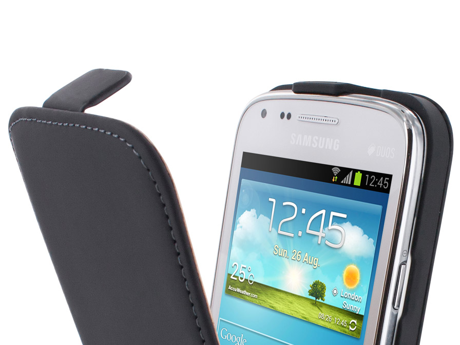 Mobiparts Leren Flip Case - Samsung Galaxy Core Hoesje