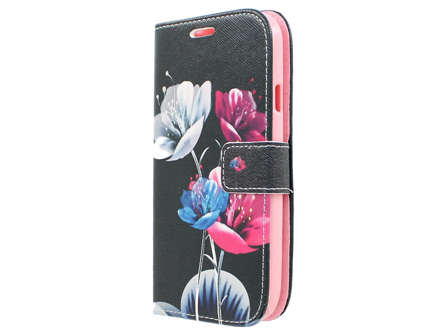 Beautiful Flowers Book Case - Samsung Galaxy Grand Neo Hoesje