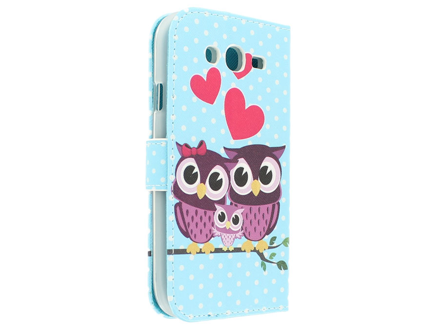 Owl Love Book Case Hoesje voor Samsung Galaxy Grand Neo (Plus)