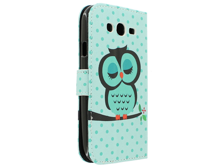 Sleepy Owl Bookcase - Samsung Galaxy Grand Neo hoesje