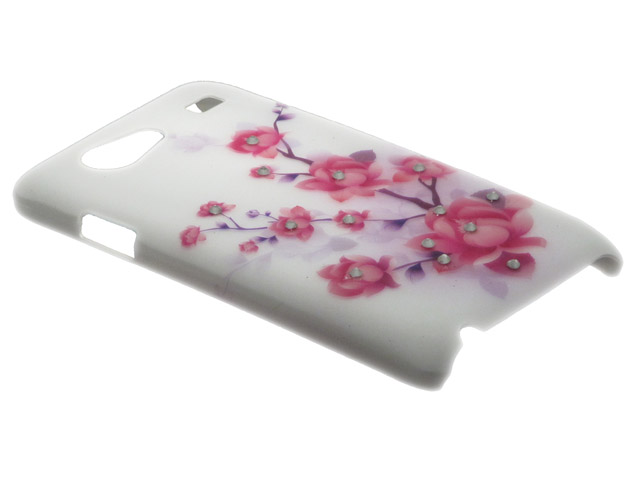 Crystals ''Sweet Roses'' Case Samsung Galaxy S Advance (i9070)