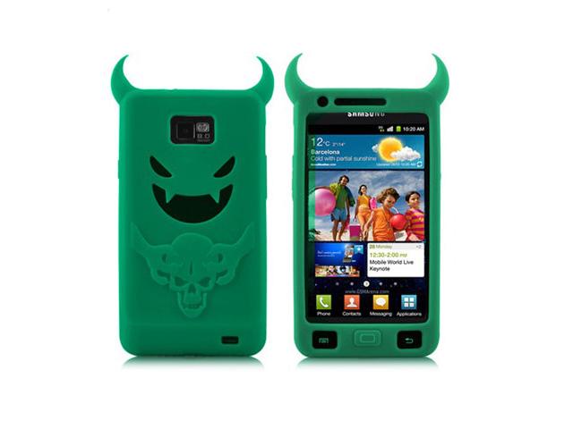 Devil Silicone Skin Case Hoesje voor Samsung Galaxy S2 i9100