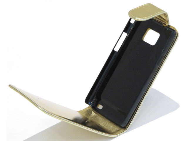 Golden Leather Case Samsung Galaxy S2 (i9100)