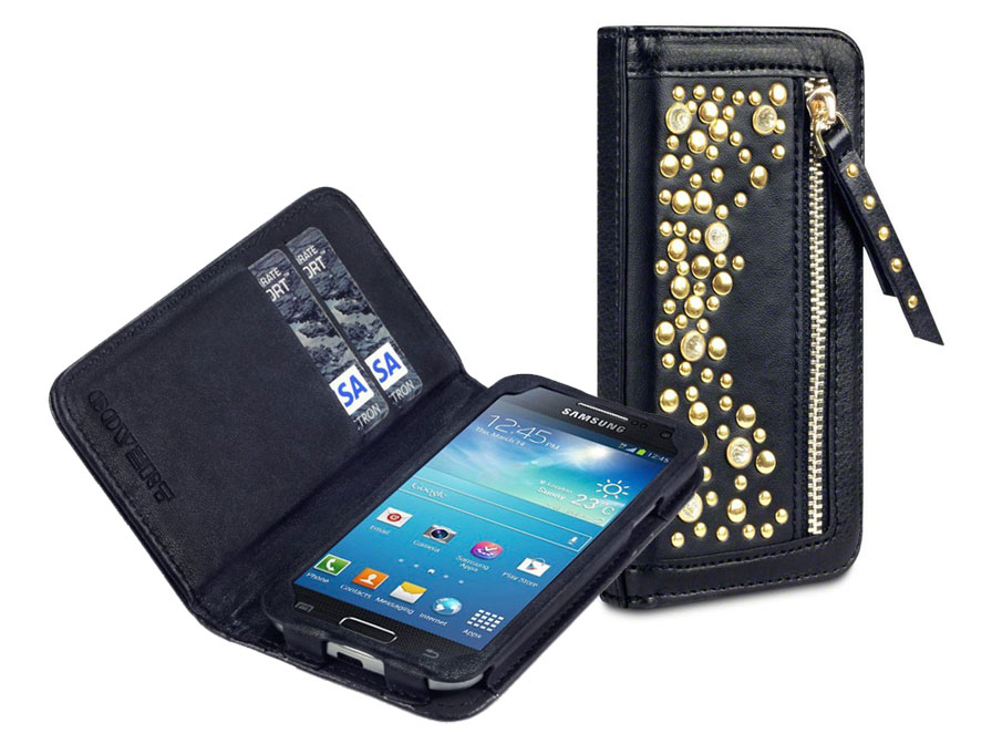 Covert Stardust Studded Wallet Case Hoesje Samsung Galaxy S4 Mini