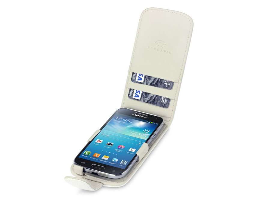 CaseBoutique Leren Topflip Case Hoesje voor Samsung Galaxy S4 Mini