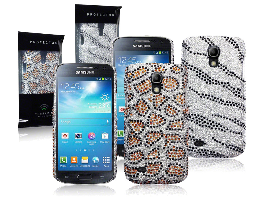 CaseBoutique Safari Diamante Case Hoesje voor Samsung Galaxy S4 Mini