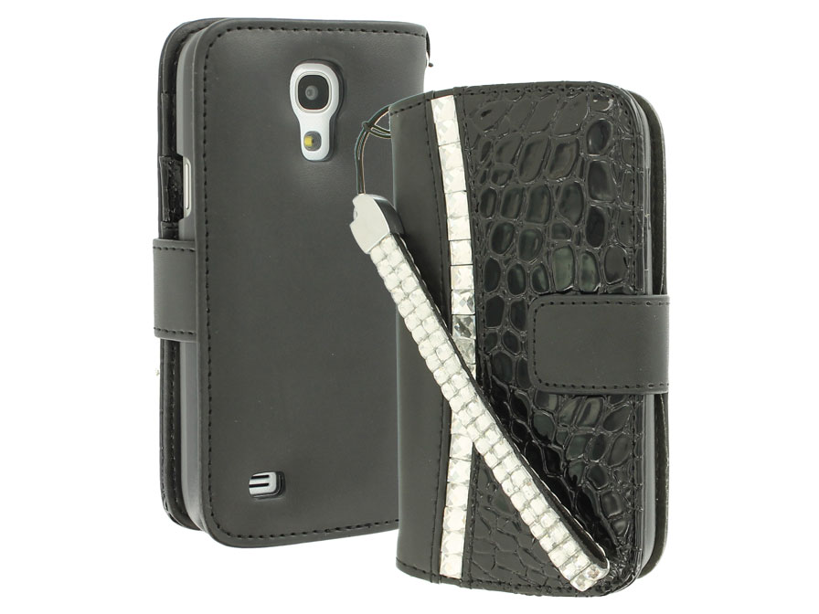 Croco Elegant Wallet Case - Hoesje voor Samsung Galaxy S4 Mini