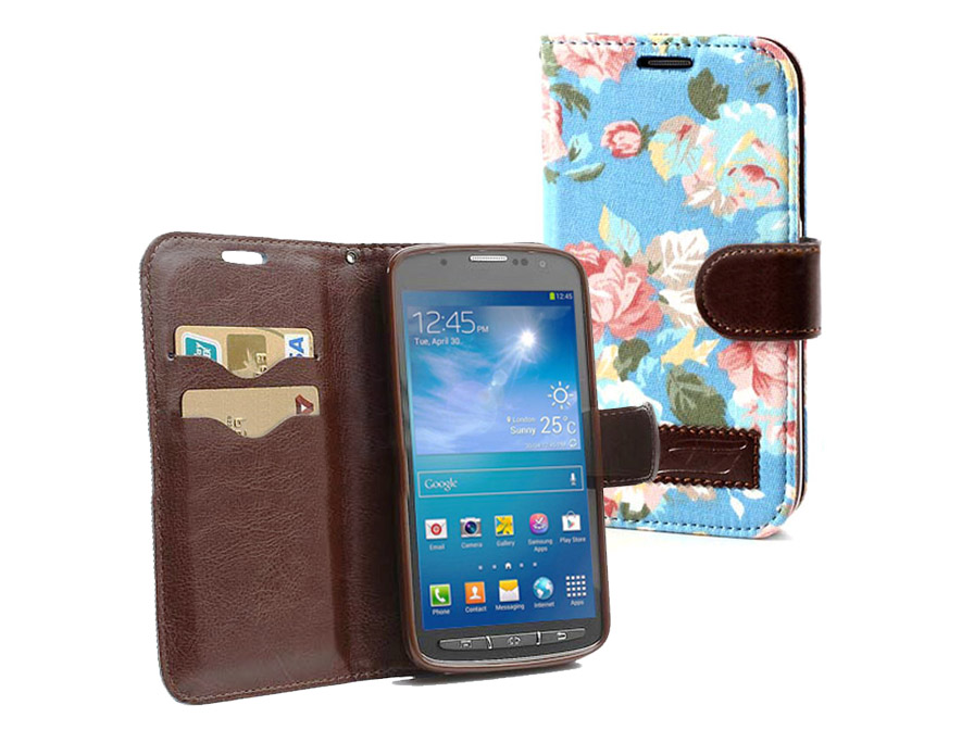 Flower Wallet Case Samsung Galaxy S4 Active (i9295)