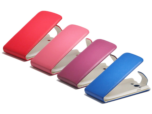 Color Series Kunstleren Flip Case Hoesje voor Samsung Galaxy S3