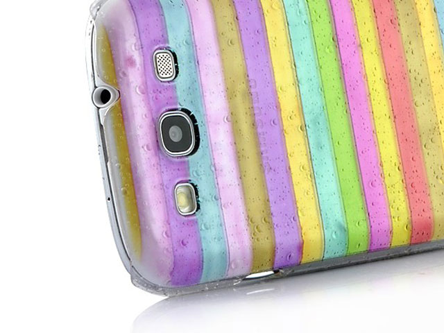 Colorful Stripes TransparantCase Samsung Galaxy S3 (i9300)