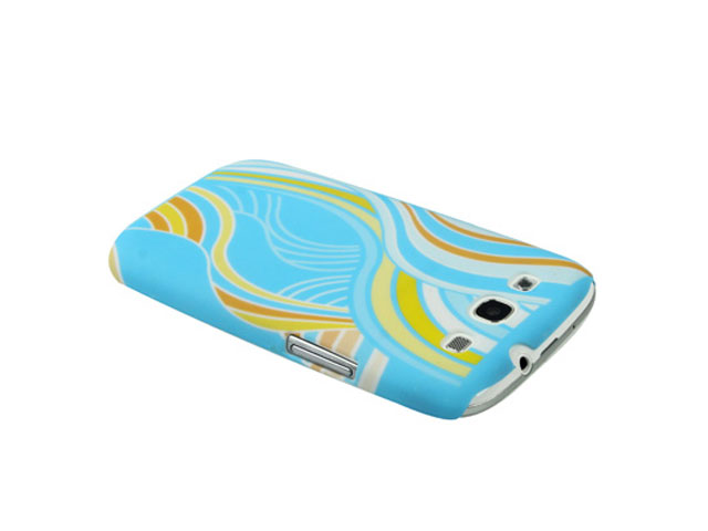 Colorful Waves Hard Case Hoesje voor Samsung Galaxy S3 (i9300)