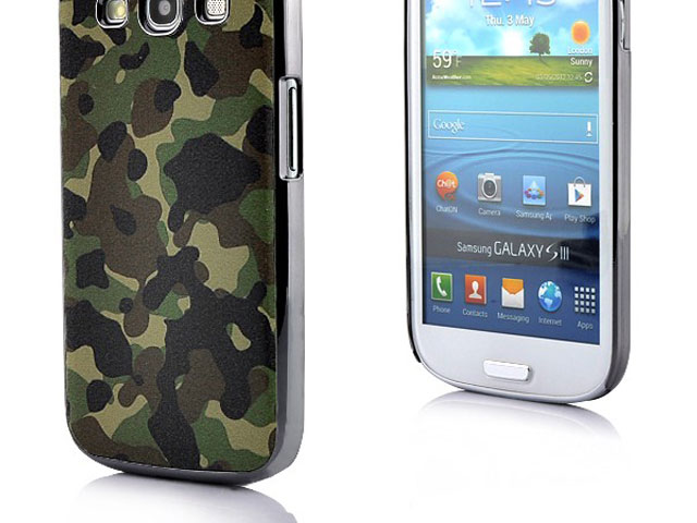 Deluxe Camouflage Hard Case Hoes voor Samsung Galaxy S3 (i9300)