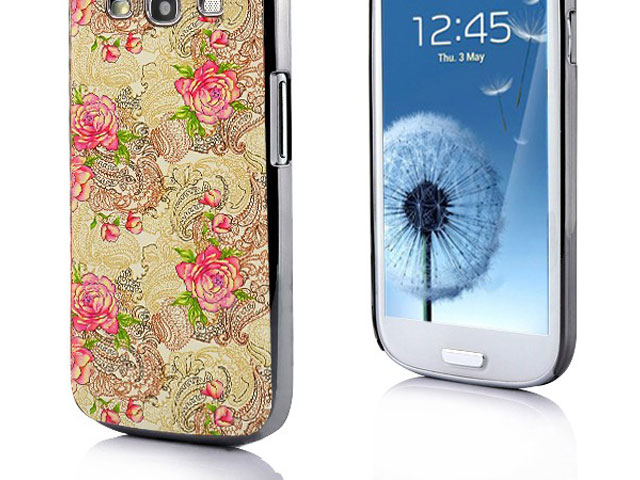 Deluxe Flower Paisley Hard Case Hoes voor Samsung Galaxy S3 (i9300)