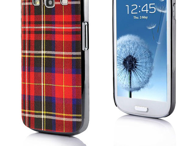 Deluxe Tartan Hard Case Hoes voor Samsung Galaxy S3 (i9300)