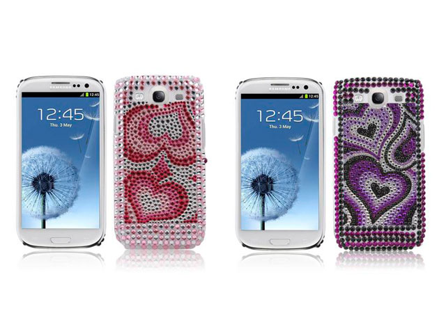 Funky Heart Diamond Case voor Samsung Galaxy S3 i9300
