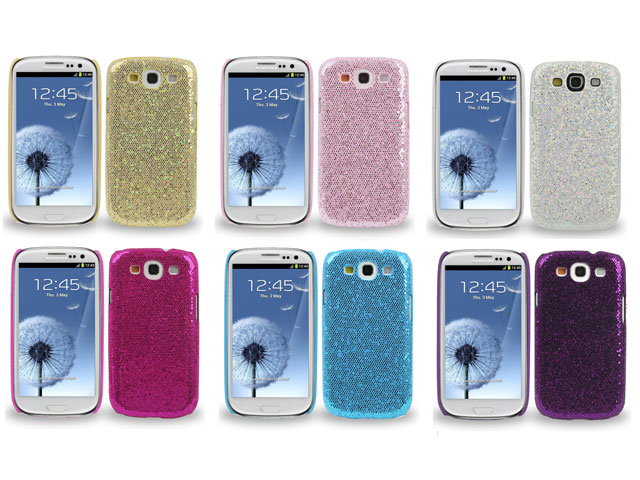 breuk Wat Transparant Glittery Disco Case Hoesje voor Samsung Galaxy S3 (i9300)