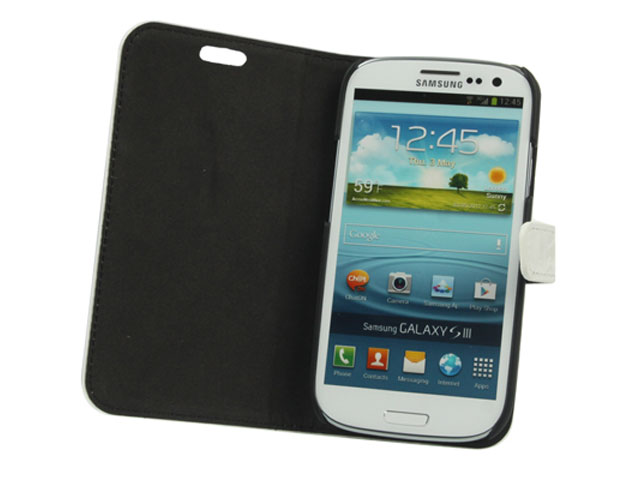 Glossy Leather Sideflip Stand Case Samsung Galaxy S3 (i9300)