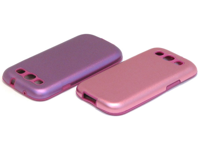 Metal Silicon Dual Protection Case voor Samsung Galaxy S3 (i9300)