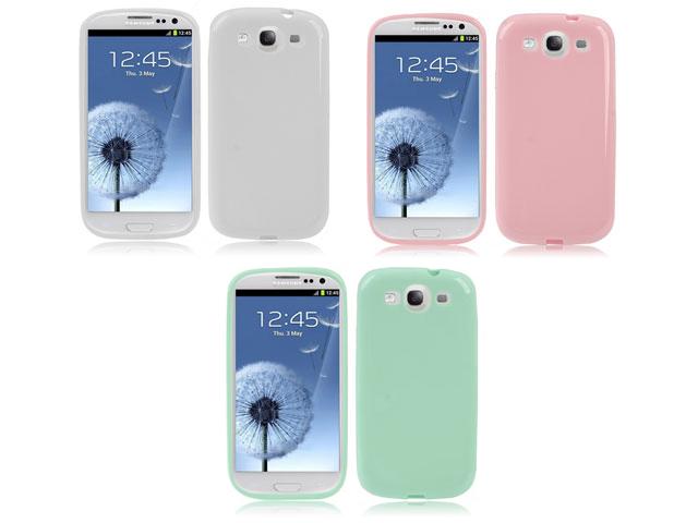 Pastel Colors TPU Case Hoes voor Samsung Galaxy S3 (i9300) Mercedes Onderdelen