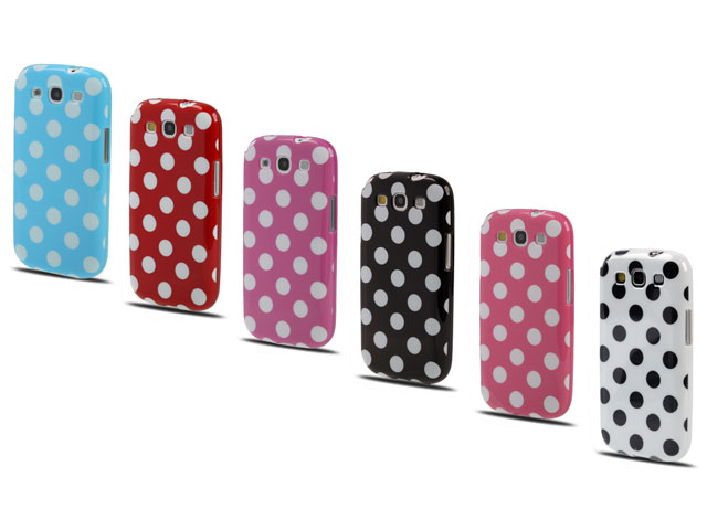 Polka Dot TPU Soft Case Hoes voor Samsung Galaxy S3 (i9300)