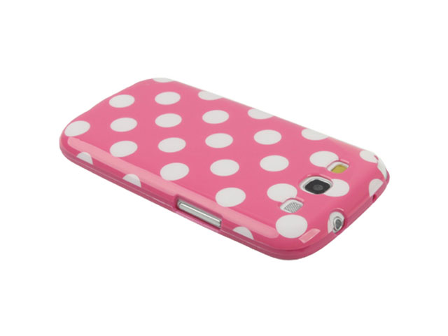 Polka Dot TPU Soft Case Hoes voor Samsung Galaxy S3 (i9300)