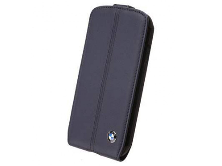 BMW Lederen Flip Case - Hoesje voor Samsung Galaxy S4