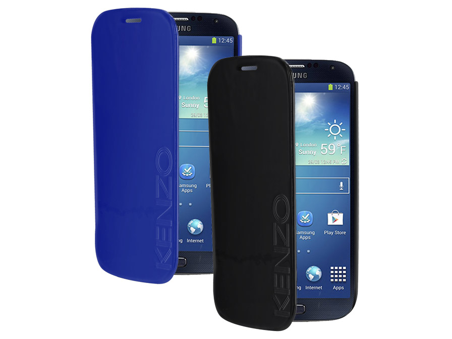 Kenzo Paris Designer Gloss Leather Flip Case Samsung Galaxy S4