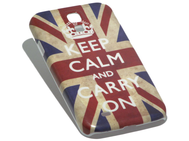Vintage 'Keep Calm and Carry On' Case voor Samsung Galaxy S4 (i9500)
