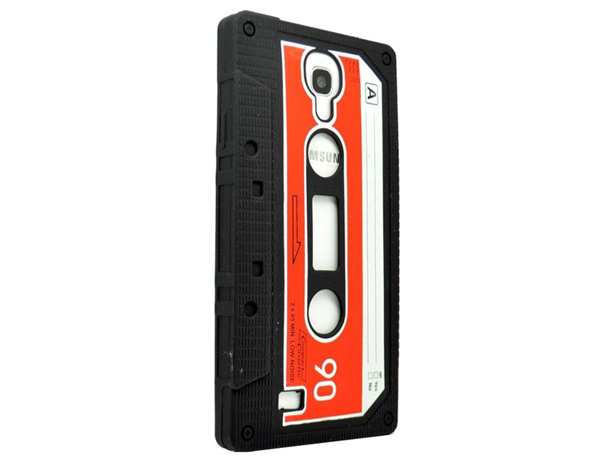 Cassette Tape Silicone Skin Hoes voor Samsung Galaxy S4
