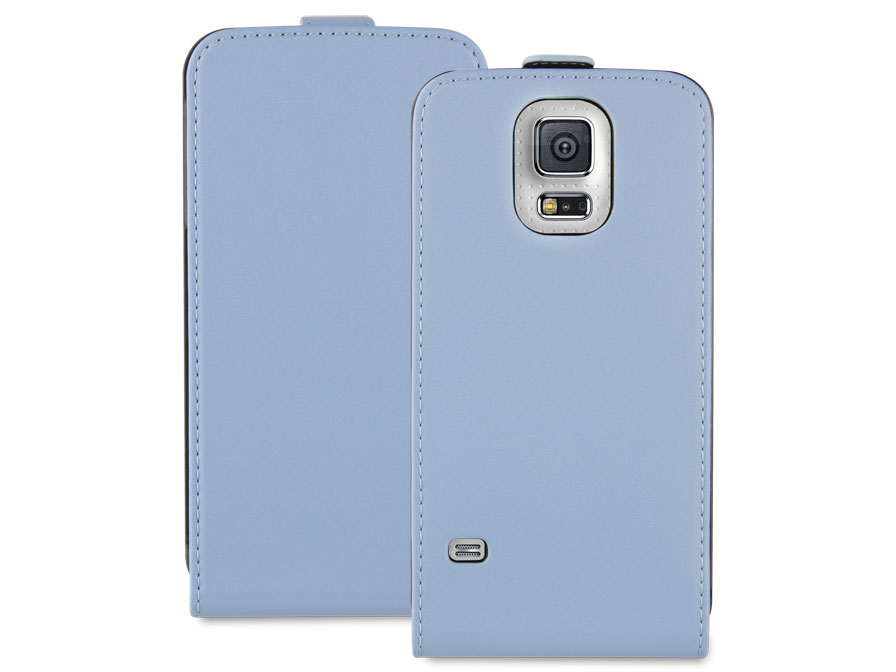 Muvit Slim Elegant Leather Case - Hoesje voor Samsung Galaxy S5