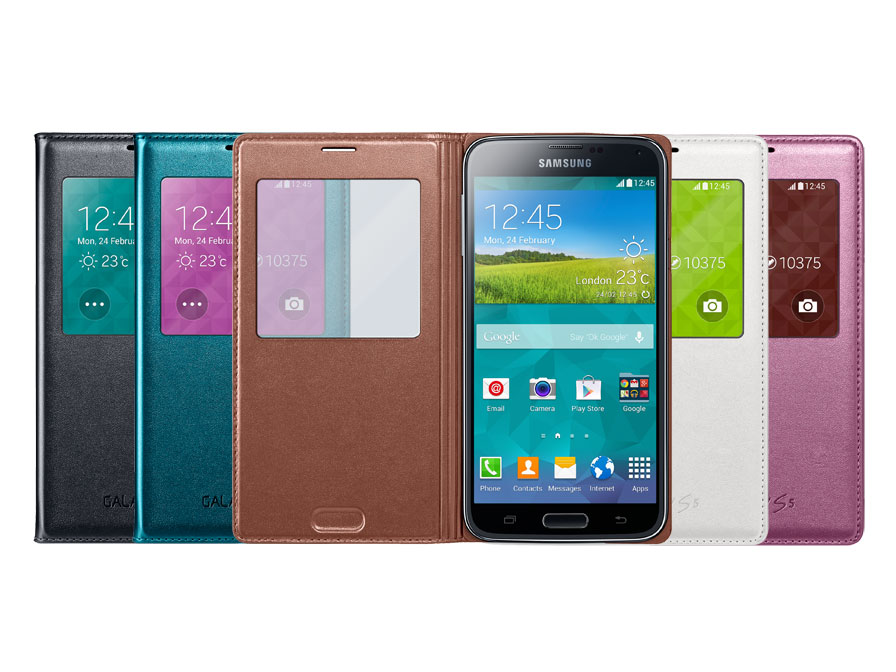 aanvaardbaar Convergeren Schildknaap Originele Samsung Galaxy S5 S-View Cover | KloegCom.nl