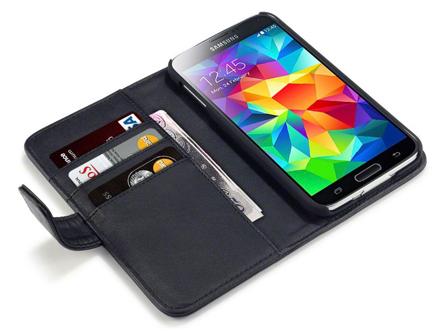 CaseBoutique Leather Wallet Case - Hoesje voor Samsung Galaxy S5