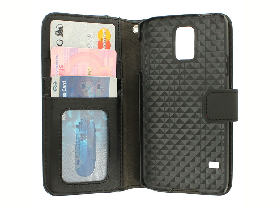 Croco Elegant Wallet Case - Hoesje voor Samsung Galaxy S5