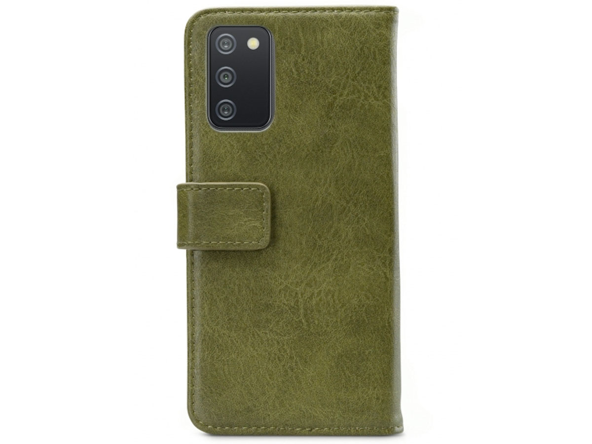 Mobilize Elite Walletbook Groen - Samsung Galaxy A02s hoesje