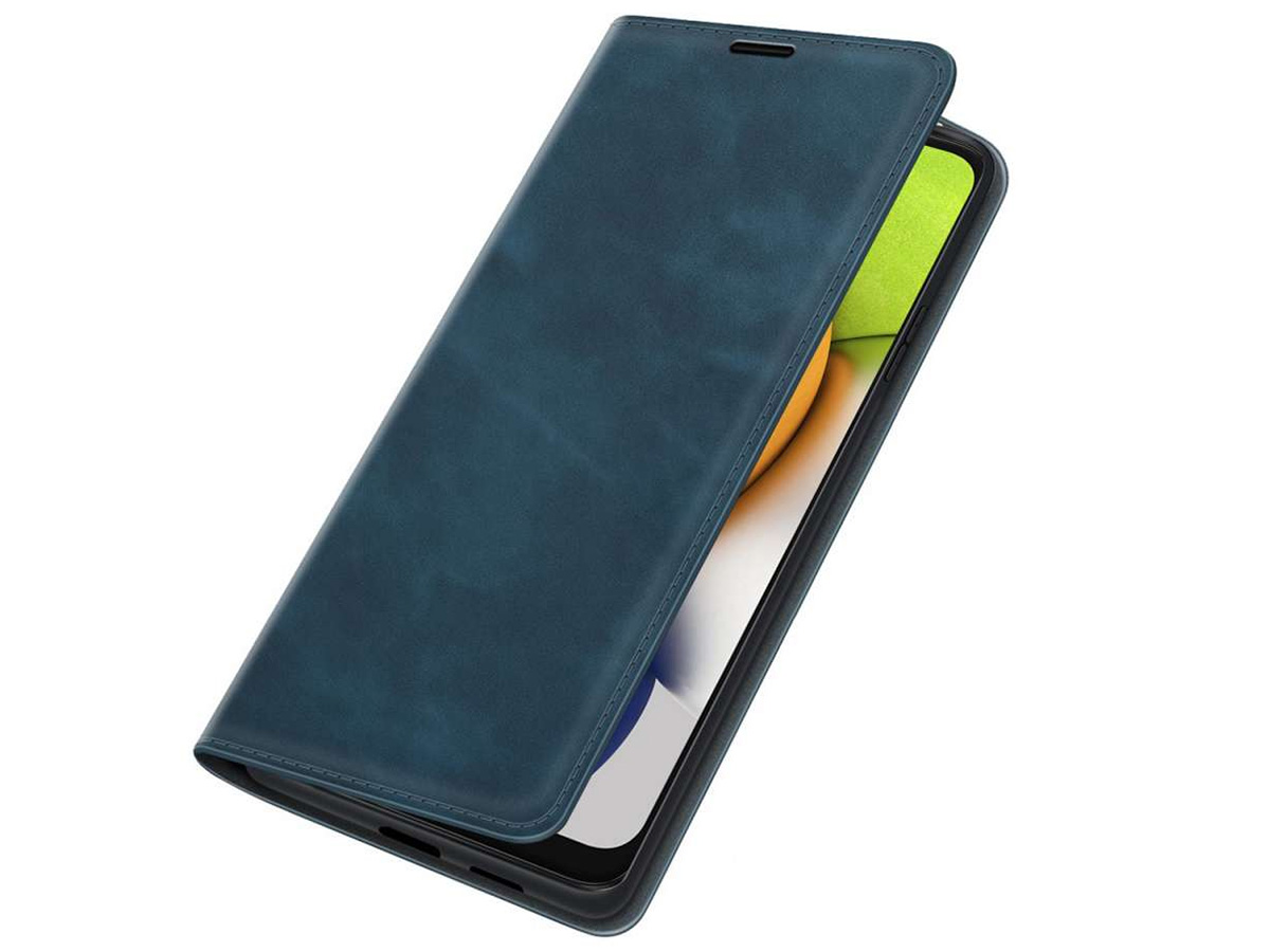Just in Case Slim Wallet Case Blauw - Samsung Galaxy A03 hoesje