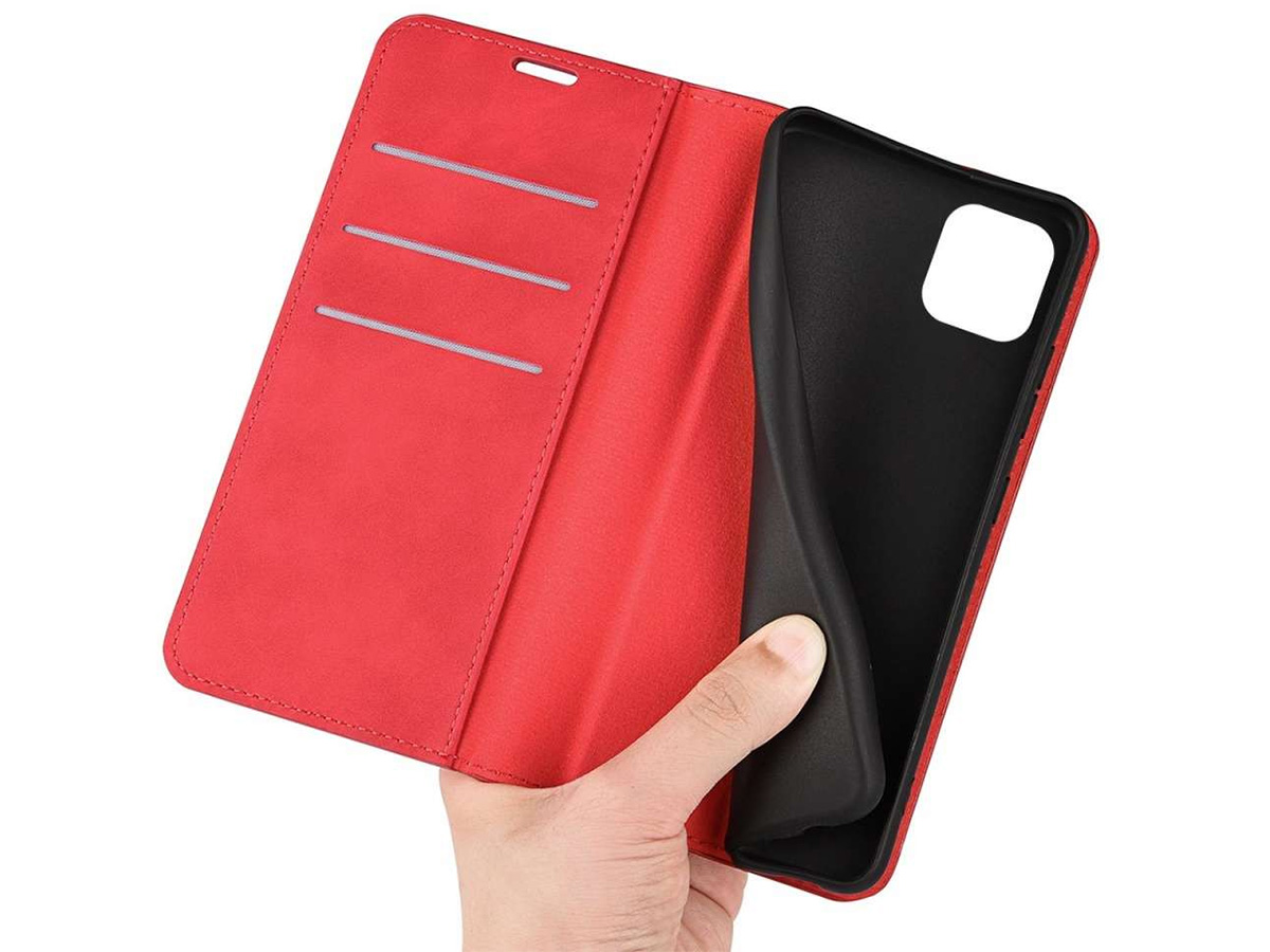 Just in Case Slim Wallet Case Rood - Samsung Galaxy A03 hoesje