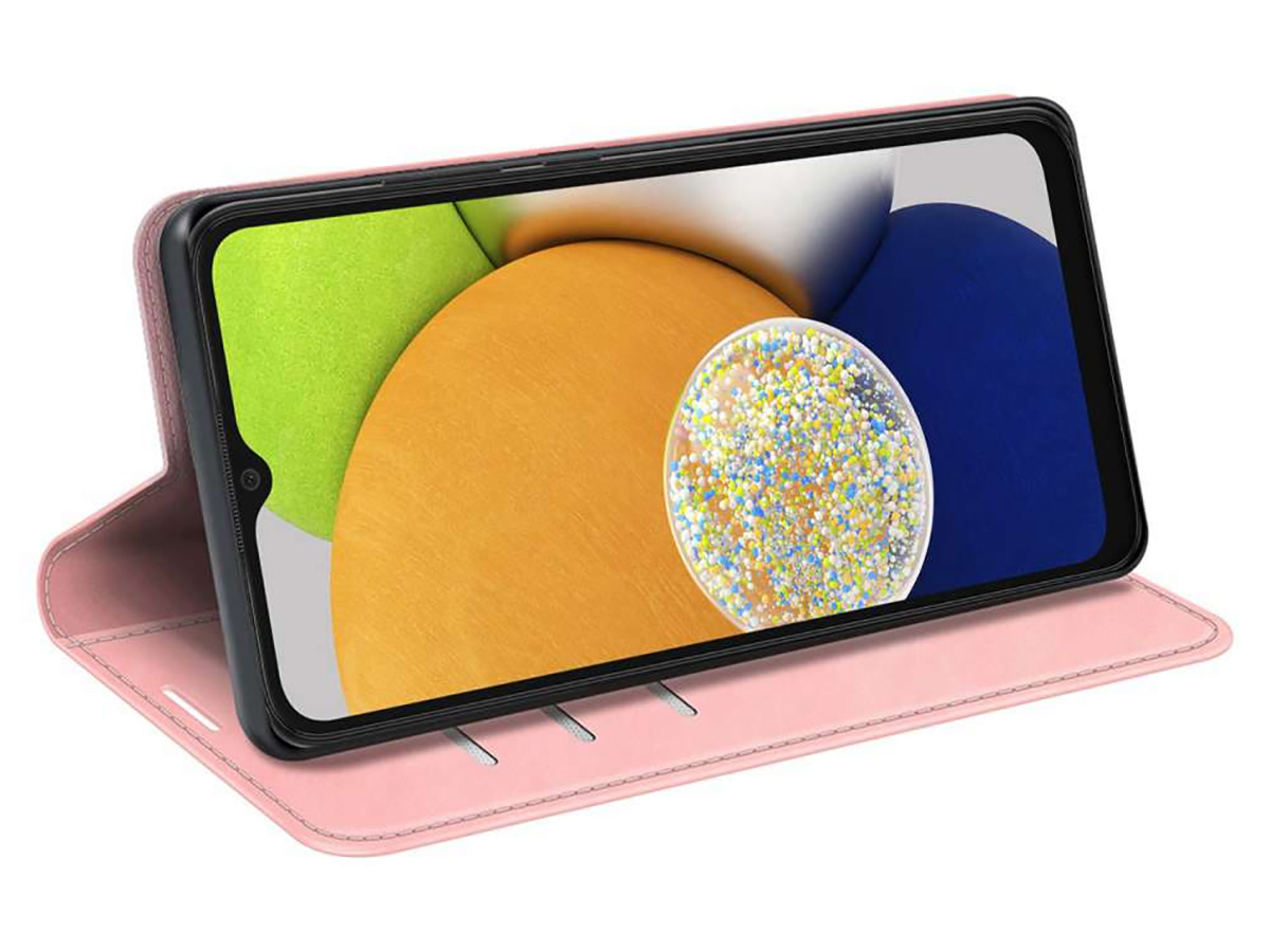 Just in Case Slim Wallet Case Roze - Samsung Galaxy A03 hoesje