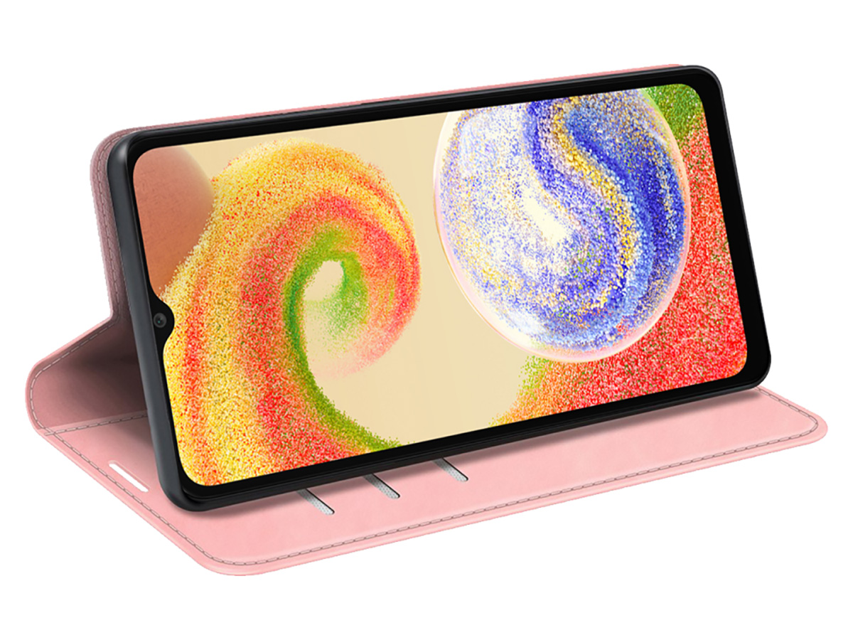 Just in Case Slim Wallet Case Roze - Samsung Galaxy A04 hoesje