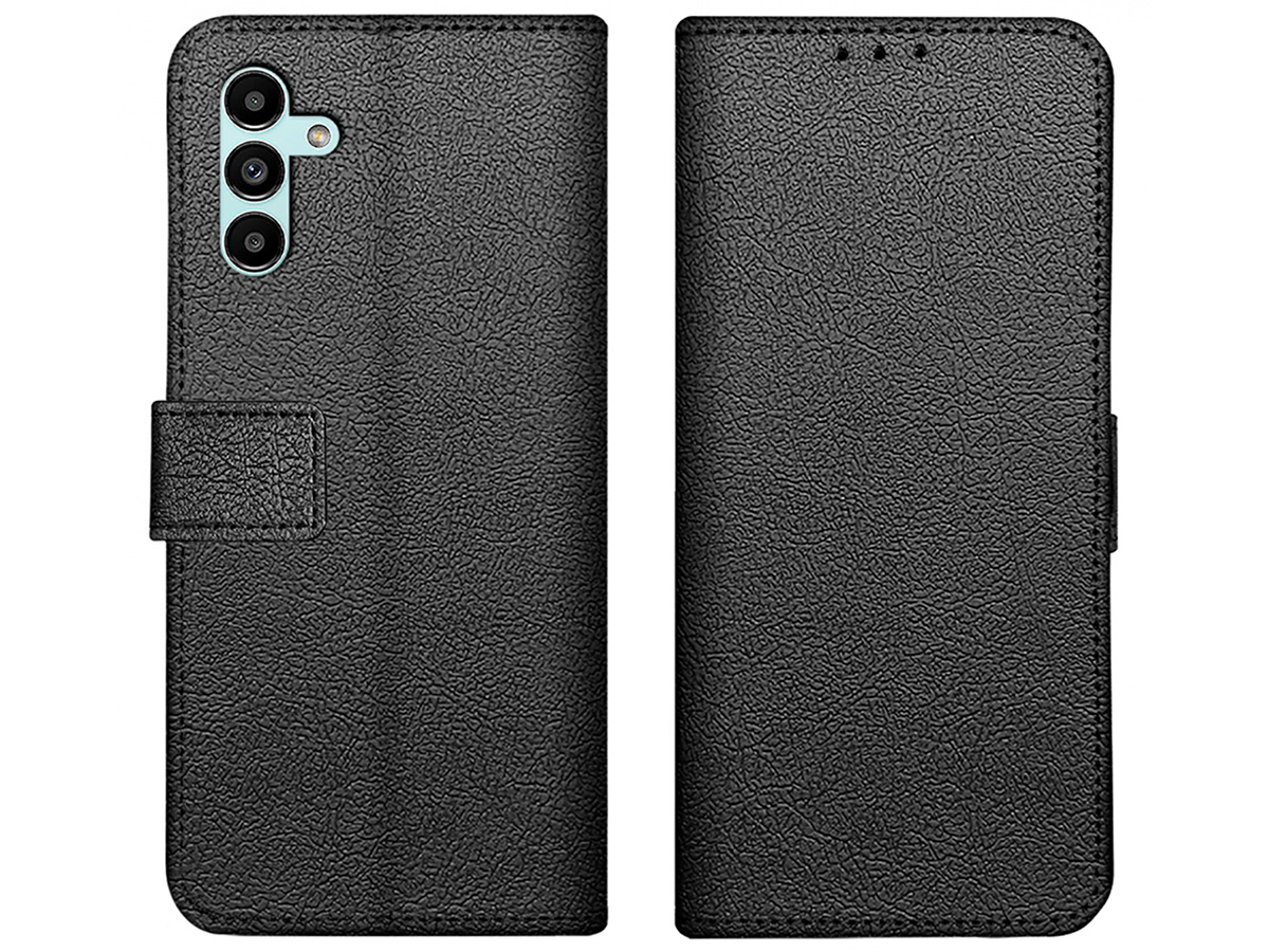 Just in Case Card Wallet Case Zwart - Samsung Galaxy A04s hoesje