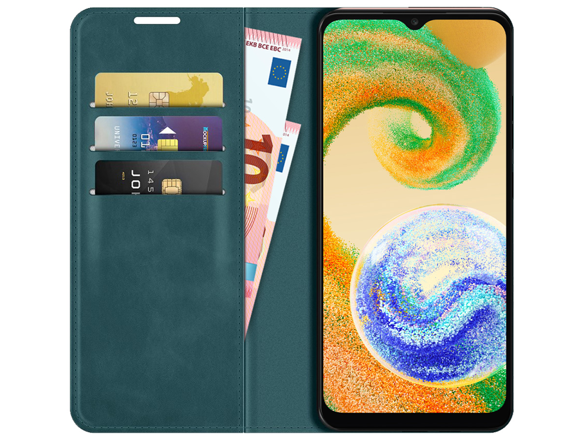 Just in Case Slim Wallet Case Groen - Samsung Galaxy A04s hoesje