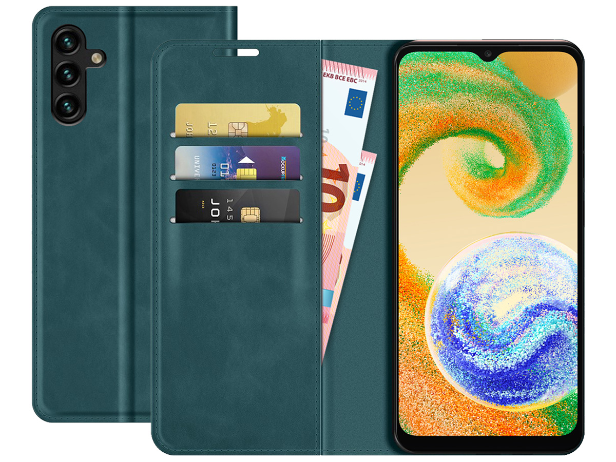 Just in Case Slim Wallet Case Groen - Samsung Galaxy A04s hoesje