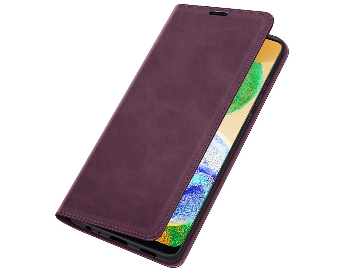 Just in Case Slim Wallet Case Paars - Samsung Galaxy A04s hoesje