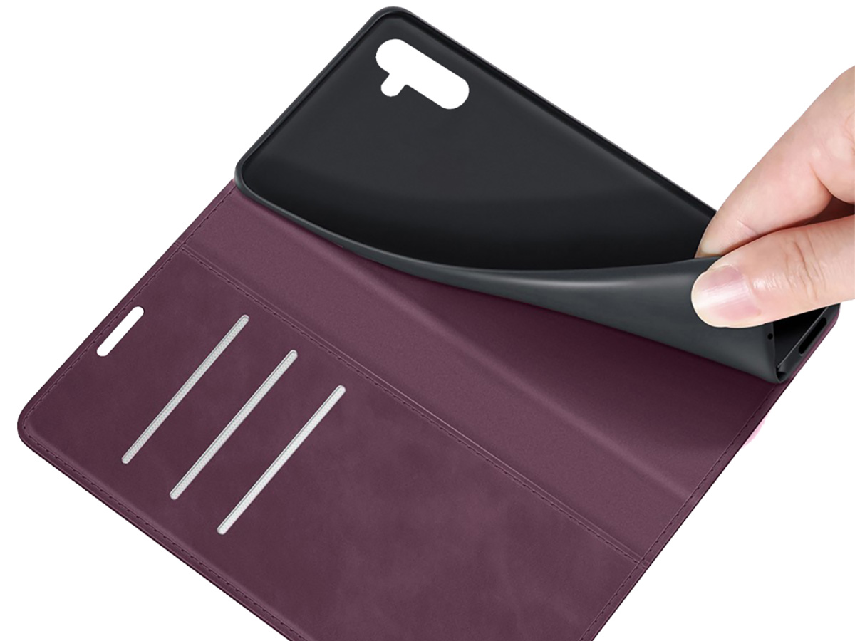 Just in Case Slim Wallet Case Paars - Samsung Galaxy A04s hoesje