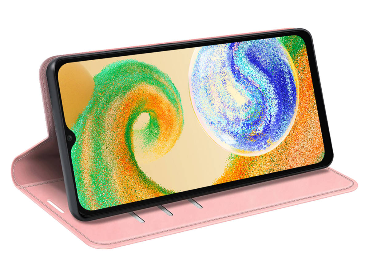 Just in Case Slim Wallet Case Roze - Samsung Galaxy A04s hoesje