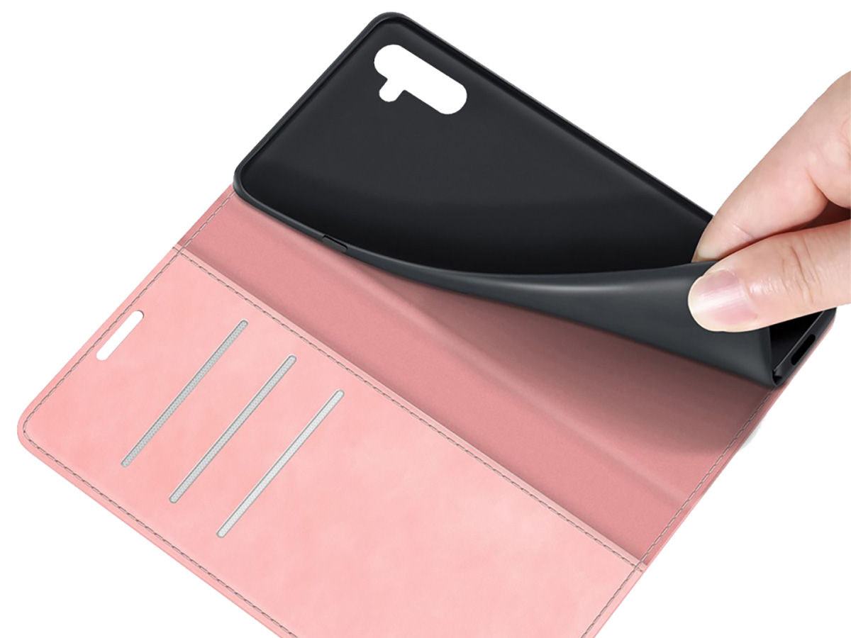 Just in Case Slim Wallet Case Roze - Samsung Galaxy A04s hoesje