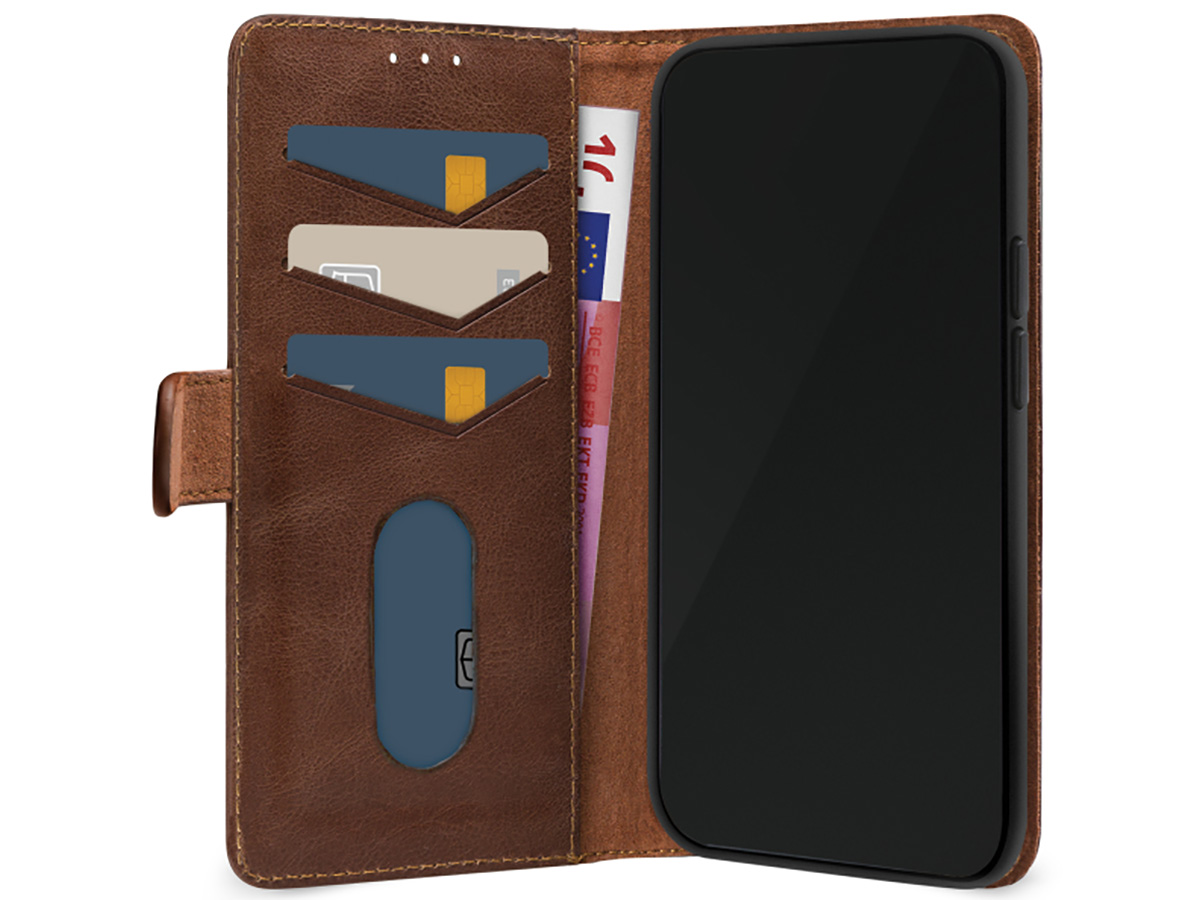 Mobilize Leather Wallet Bruin - Samsung Galaxy A05s Hoesje Leer