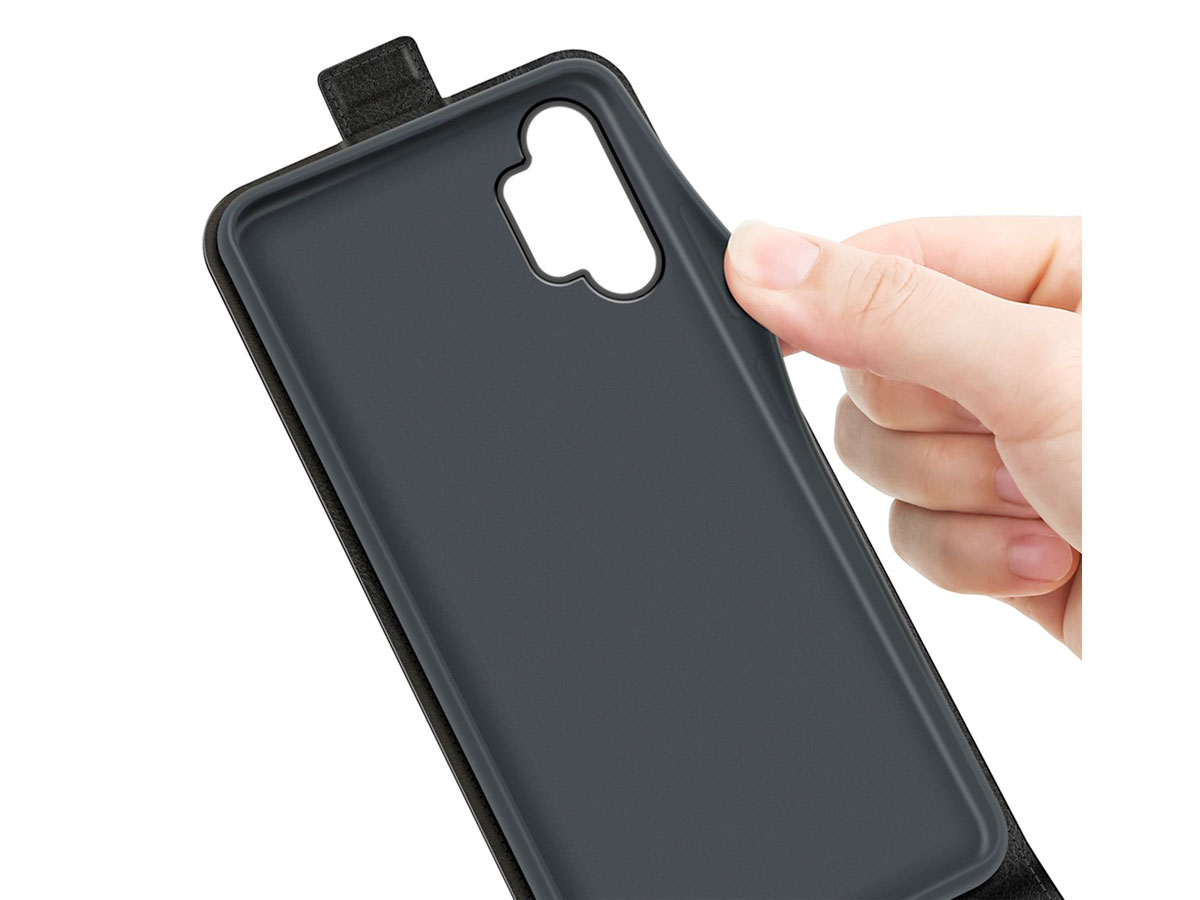 Just in Case Flip Case Zwart - Samsung Galaxy A13 4G hoesje