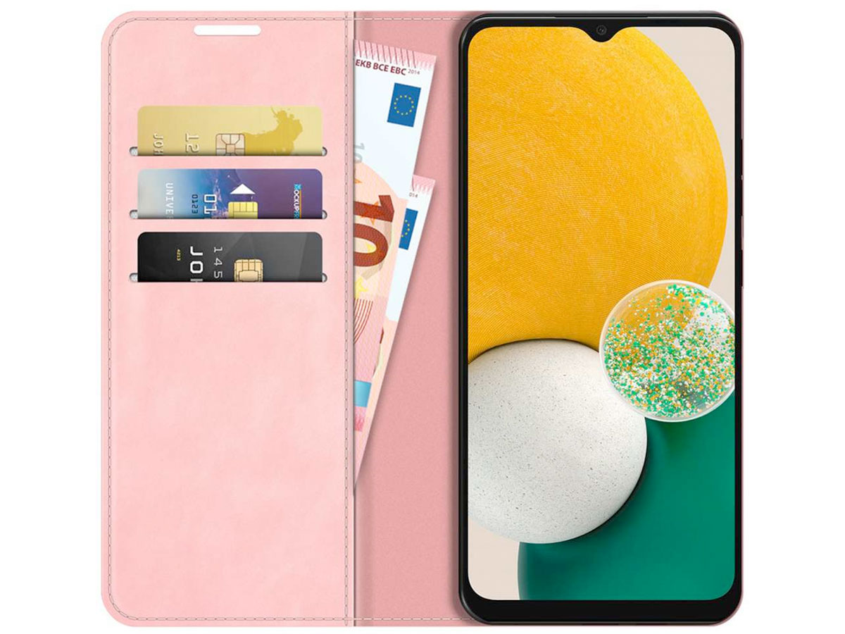 Just in Case Slim BookCase Roze - Samsung Galaxy A13 4G hoesje